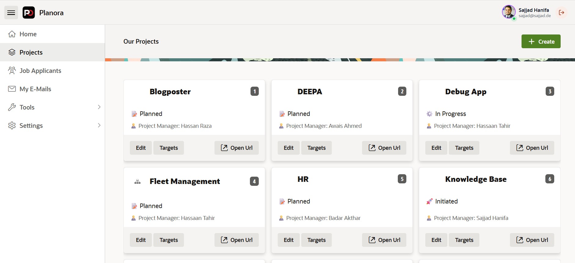 Planora people and HR directory